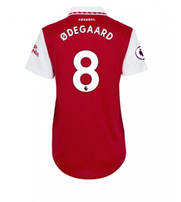 Arsenal Martin Odegaard #8 Hjemmedrakt Kvinner 2022-23 Kortermet